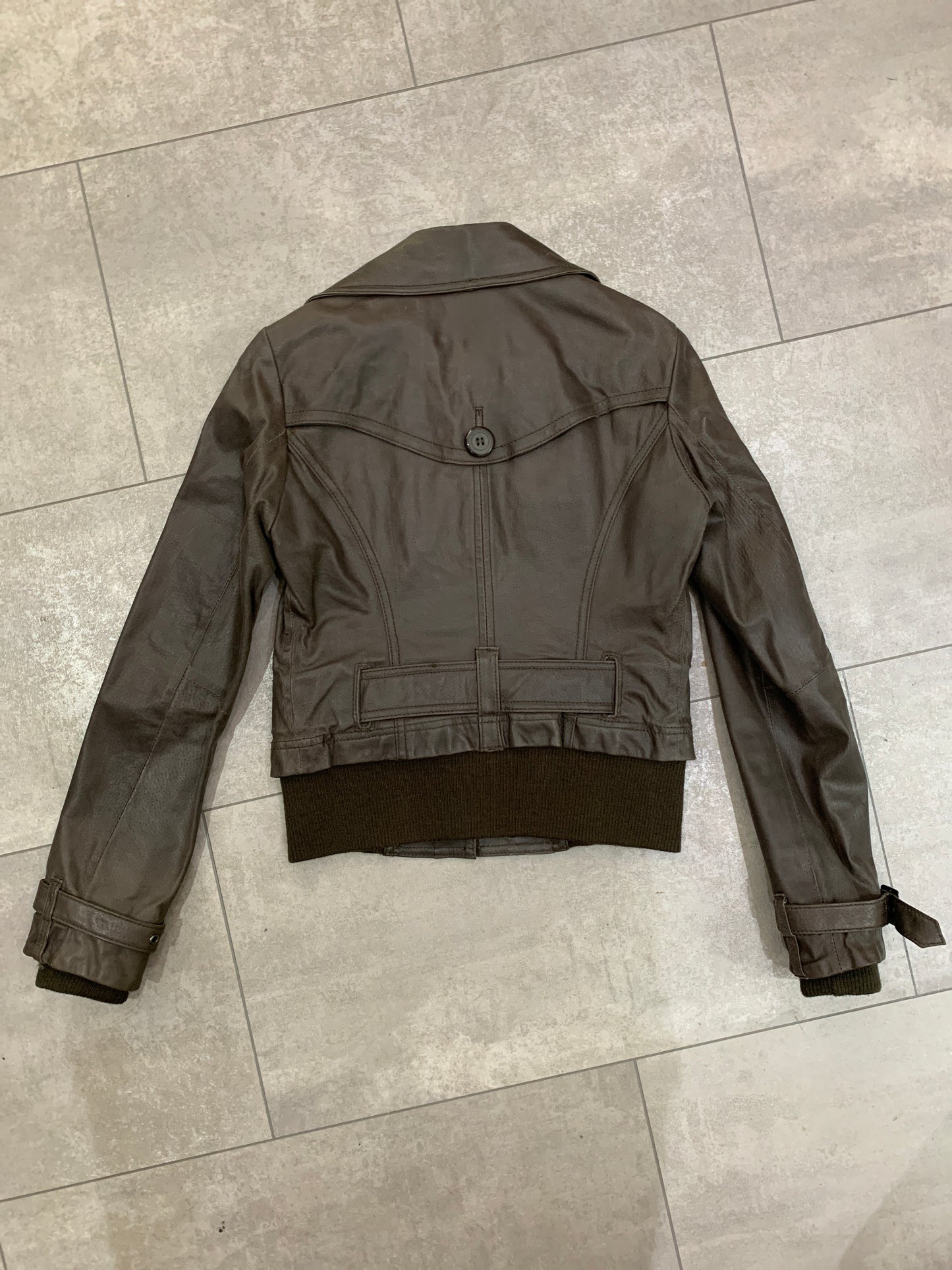 Vero Moda braune Lederjacke M