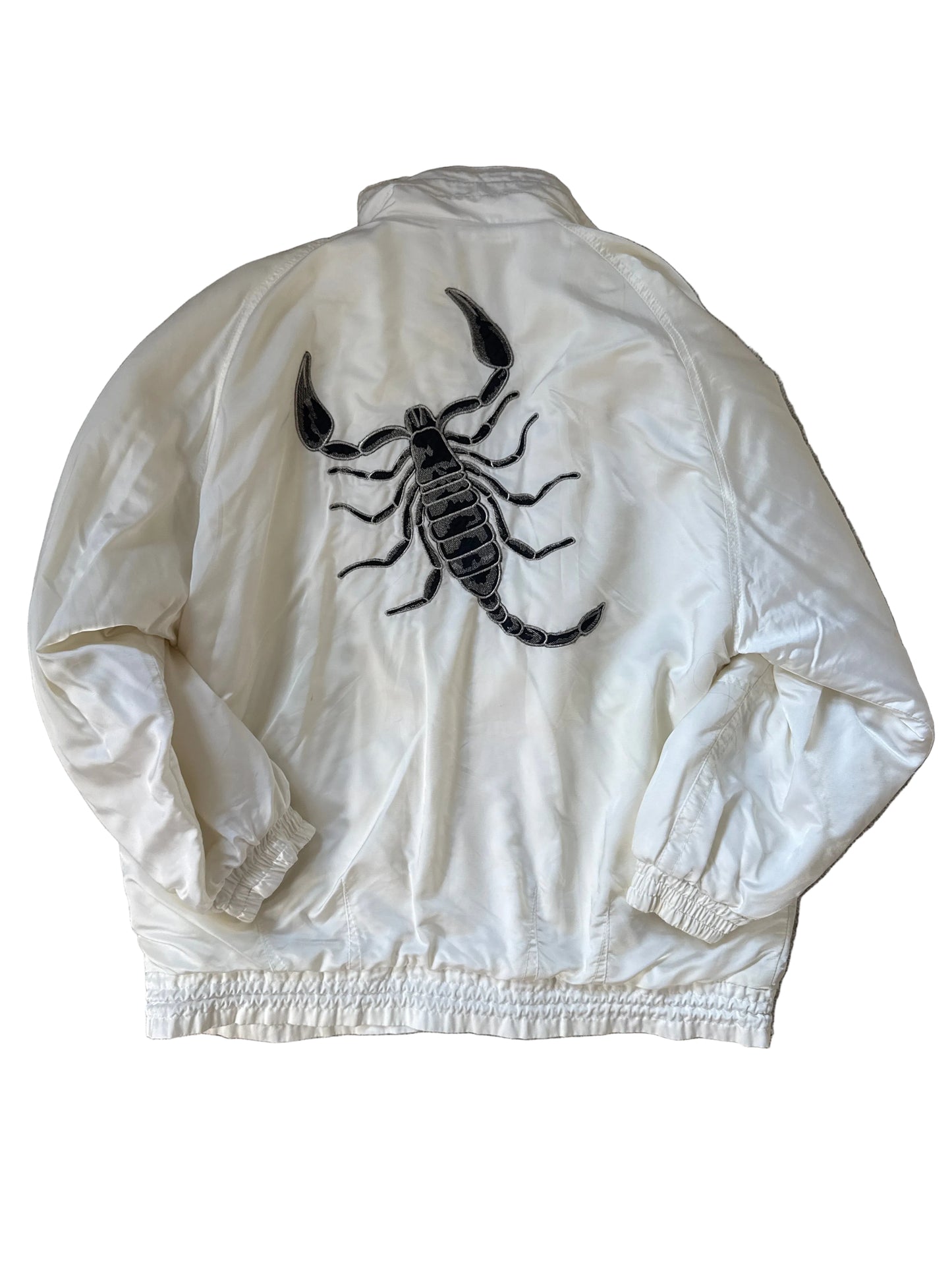 Vintage weiße Skorpion Jacke L