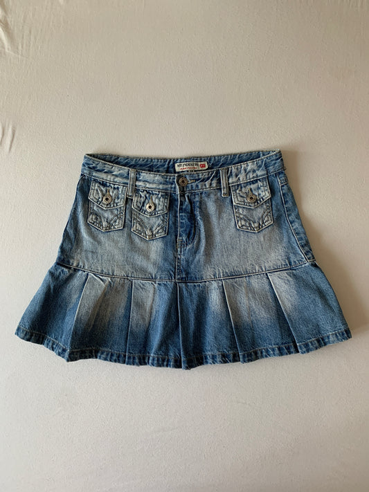 Jeans falten Rock S