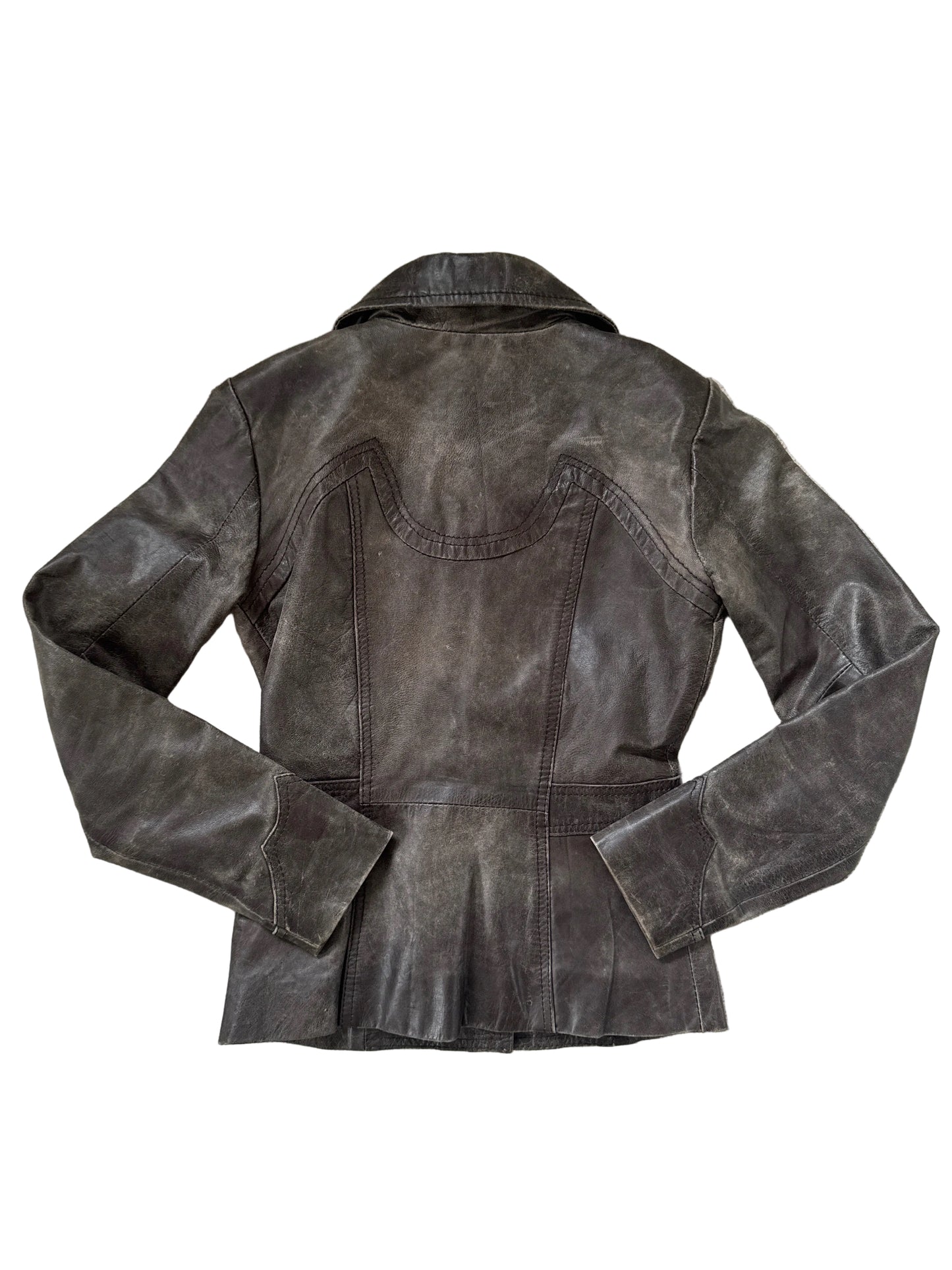 Vero Moda Lederjacke Grau S