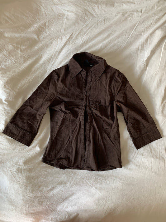 Braune Korsett Bluse S