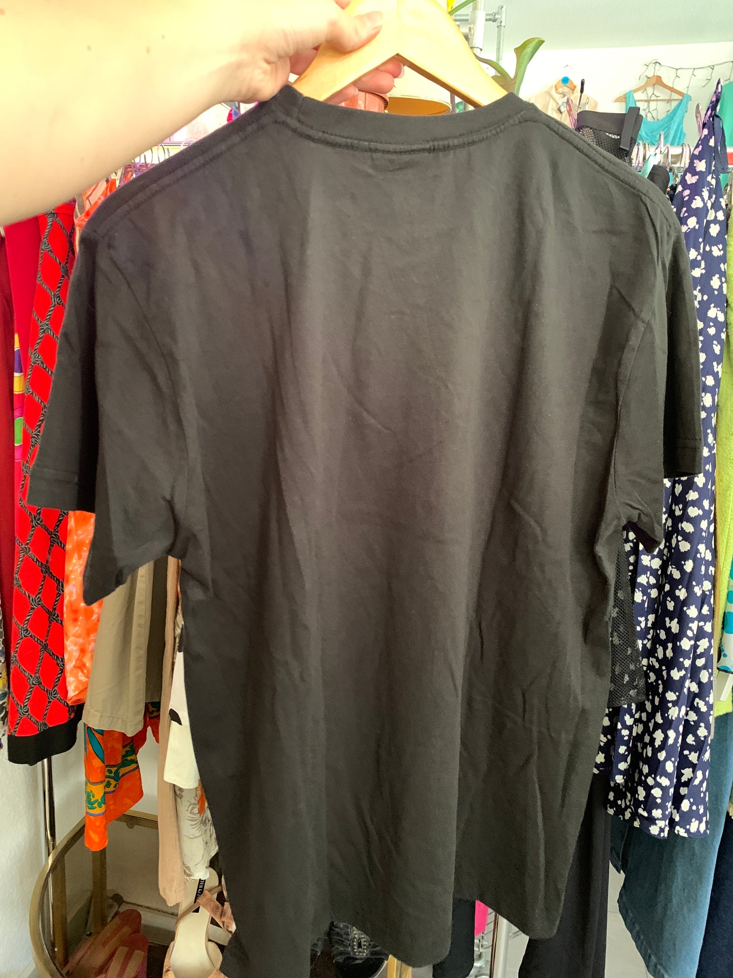 Spiral schwarzes Mops T-Shirt M