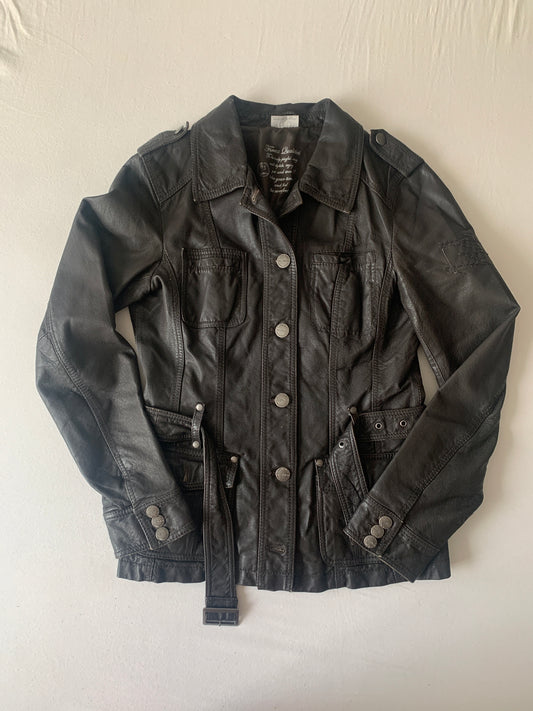 Street One Lederjacke dunkel braun M