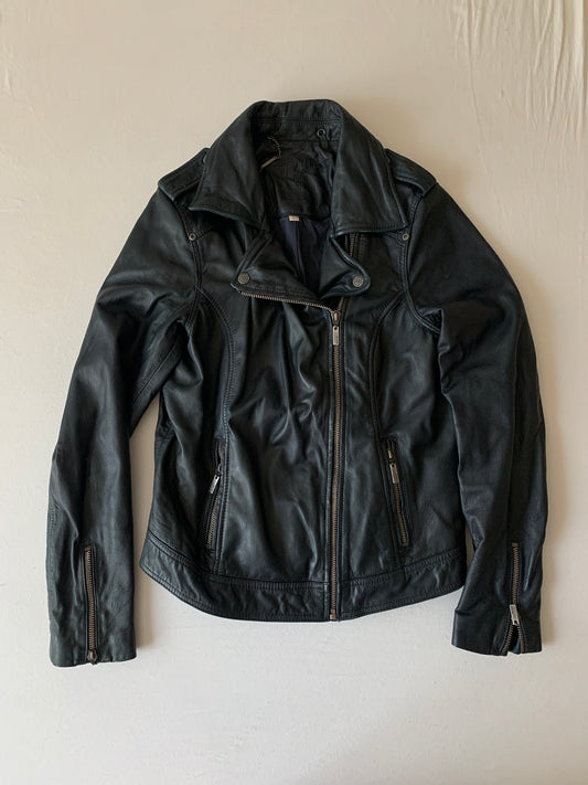 Lederjacke schwarz M