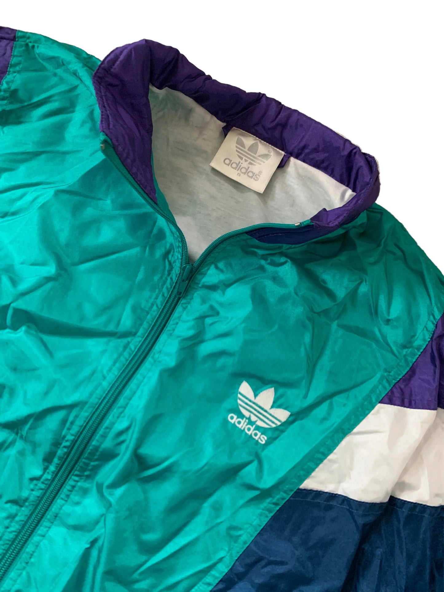 vintage Türkis Adidas Trainingsjacke L