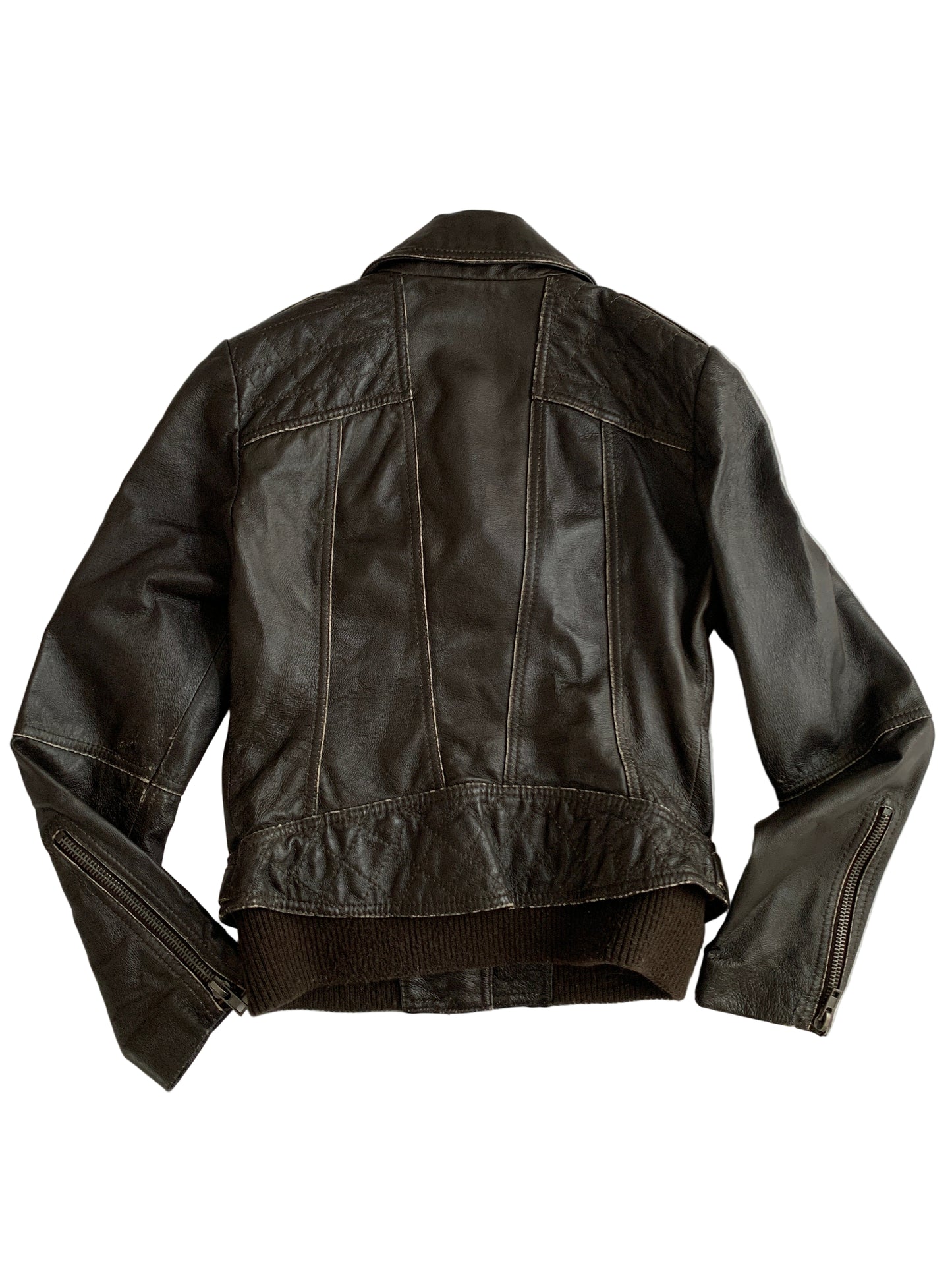 Schwarze Lederjacke M