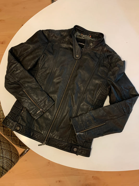 Lederjacke schwarz S