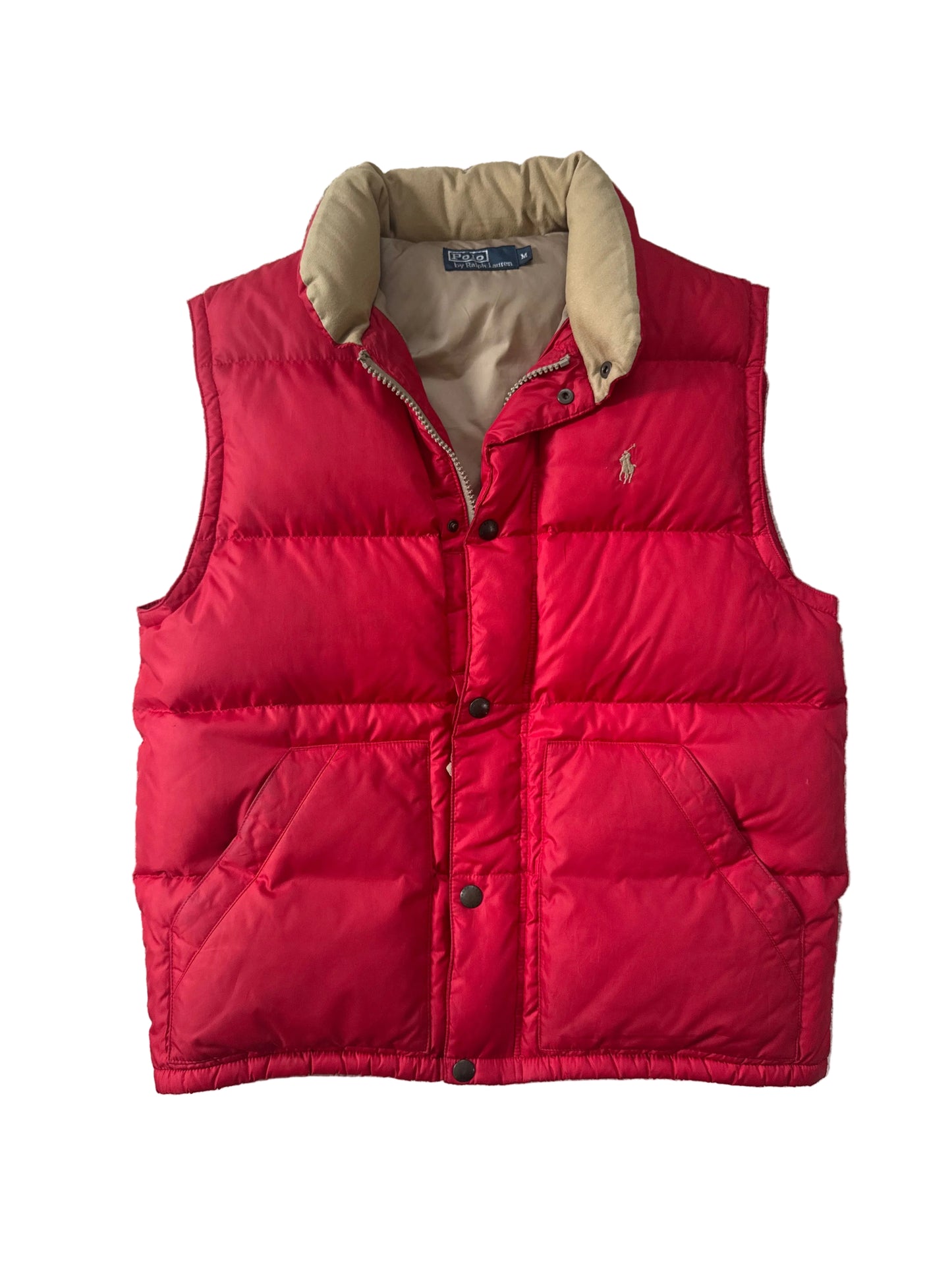 Ralph Lauren rote Daunen Weste M