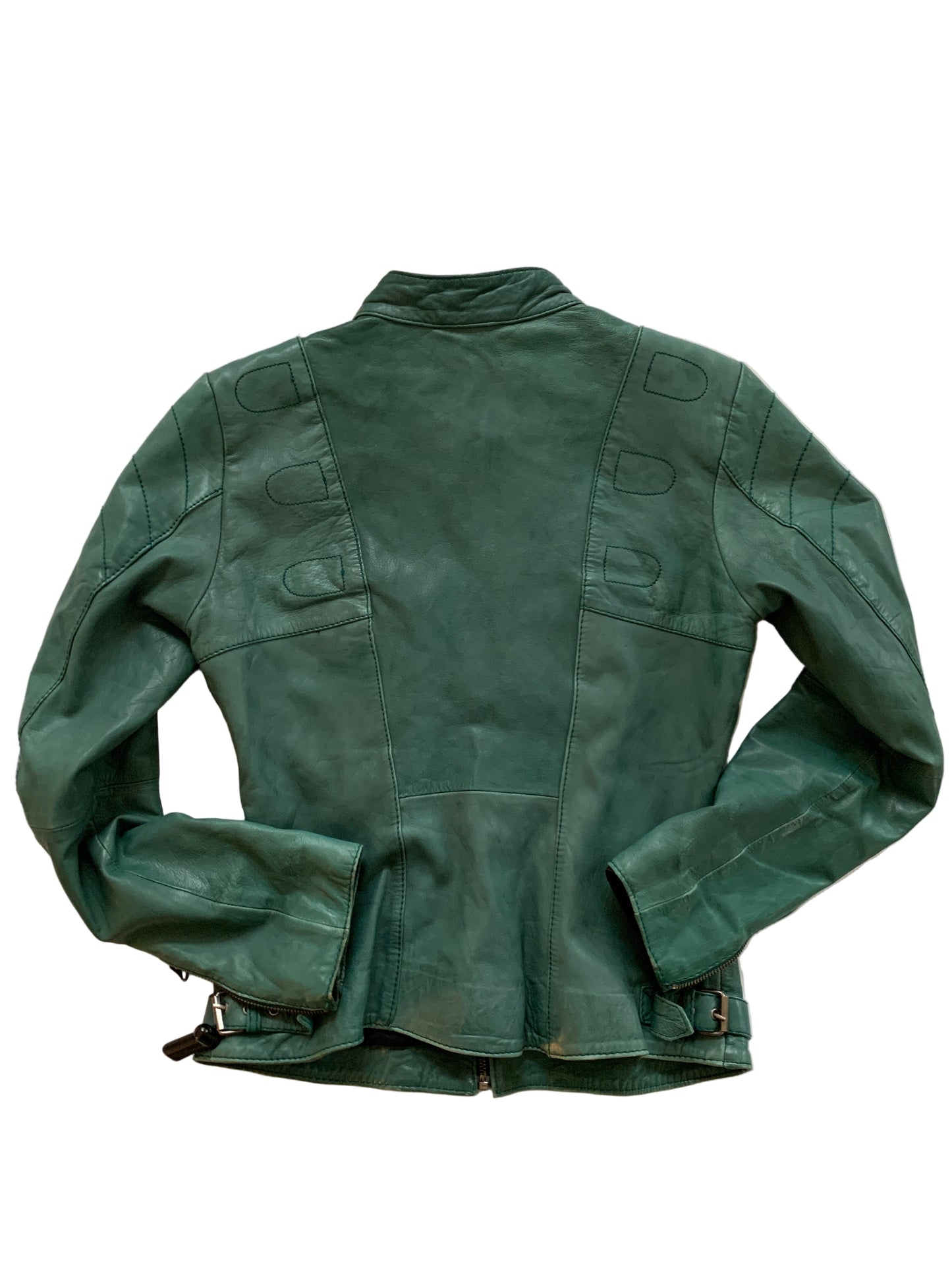 Türkis Lederjacke S