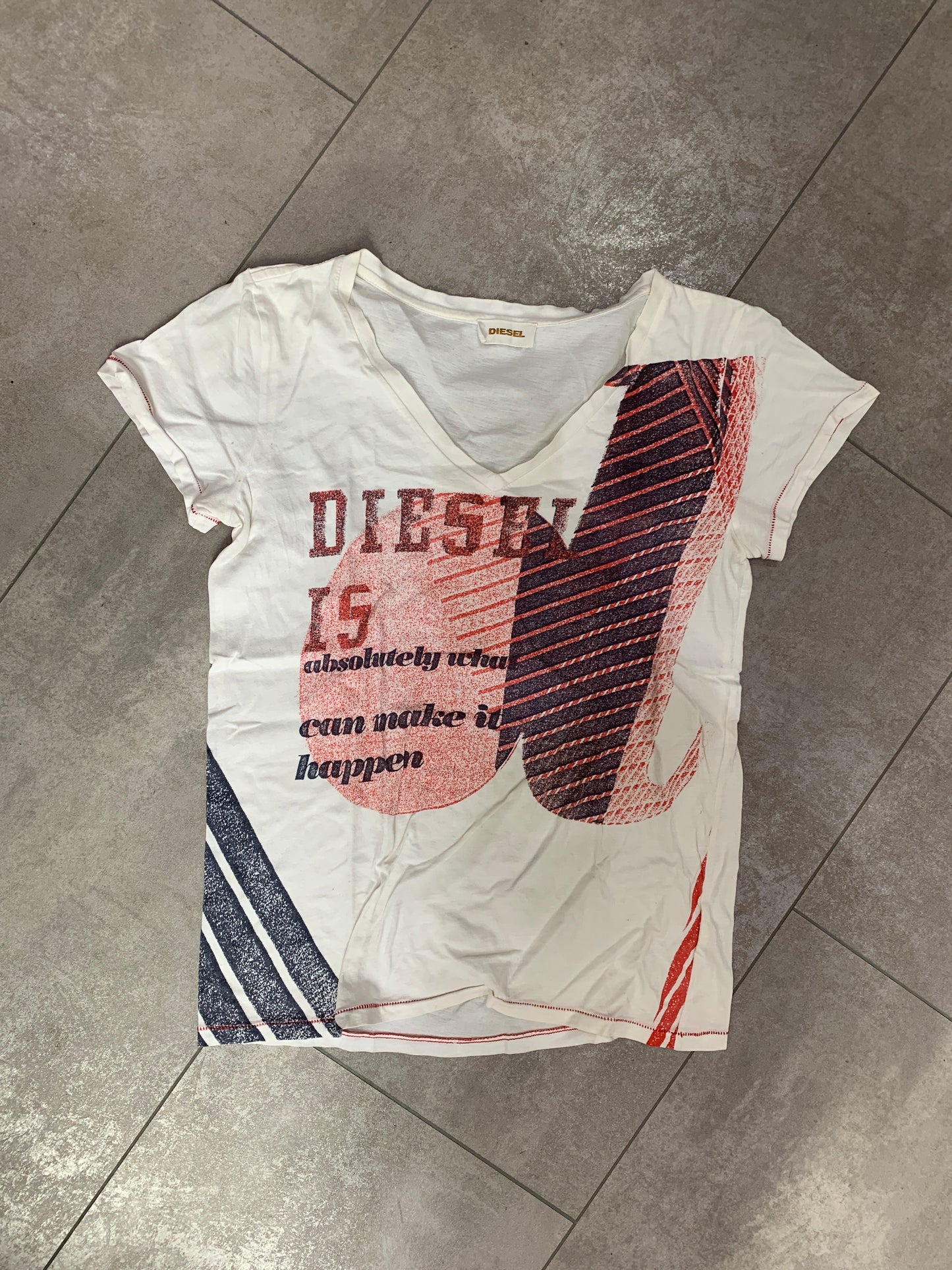 Diesel weißes T-Shirt M