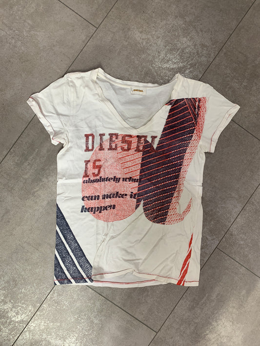 Diesel weißes T-Shirt M