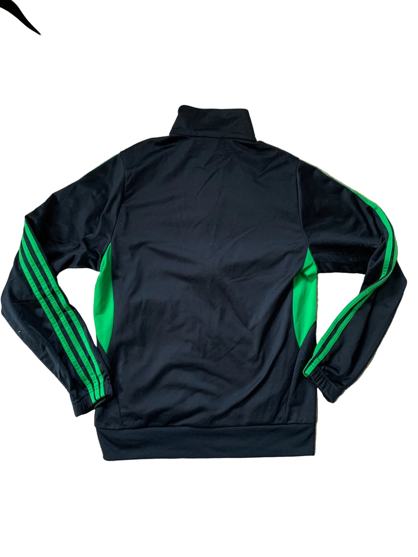 Adidas schwarz grüne Trainingsjacke M