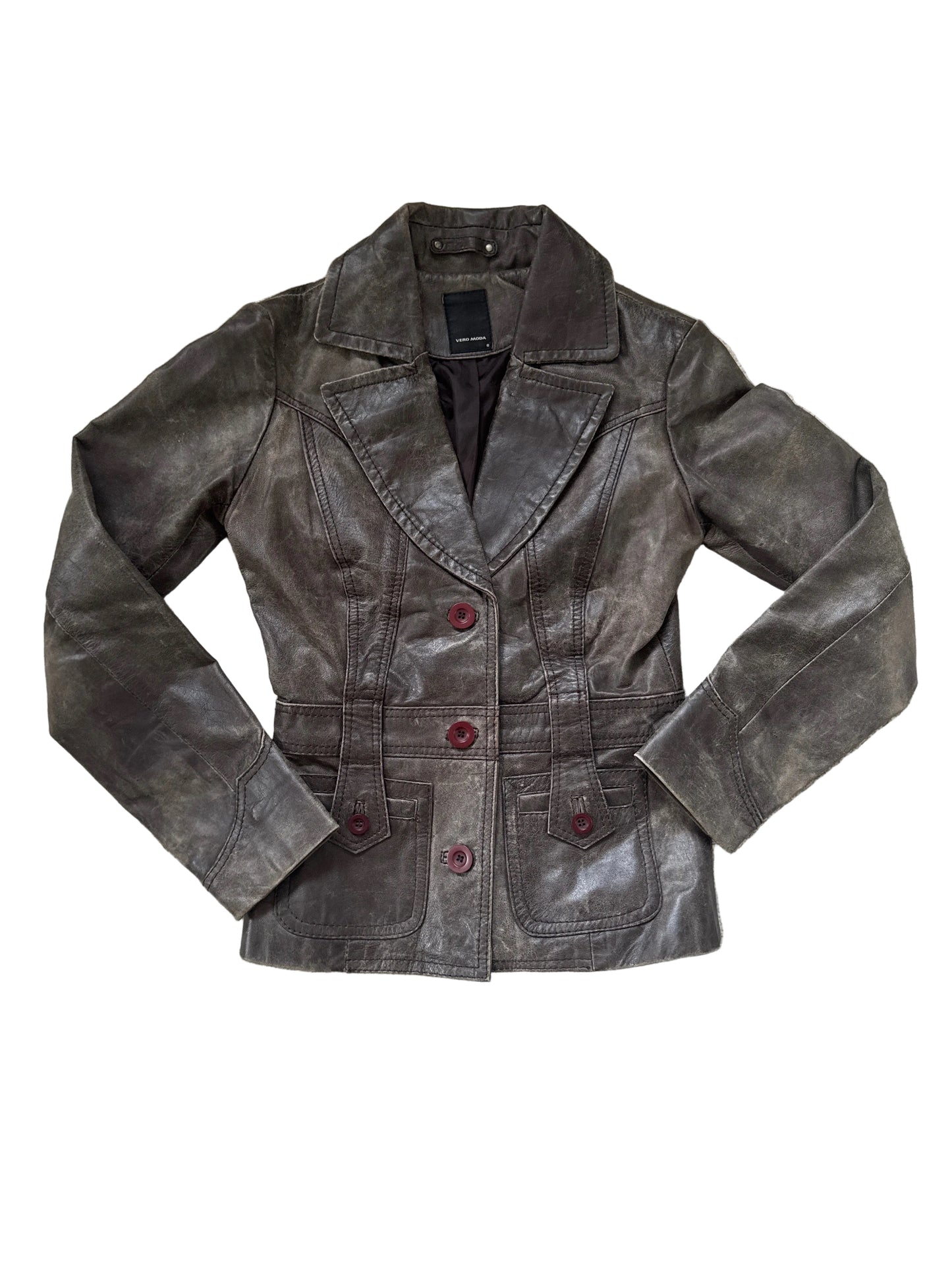 Vero Moda Lederjacke Grau S