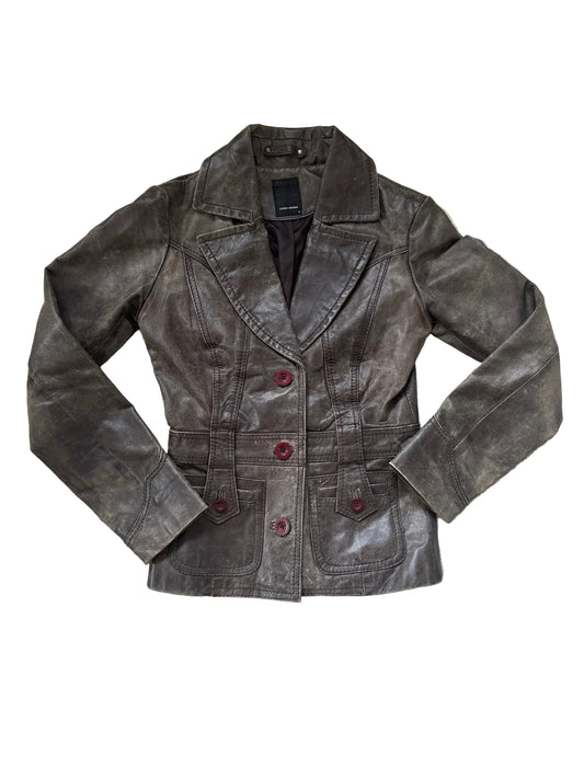 Vero Moda Lederjacke Grau S