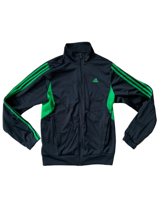 Adidas schwarz grüne Trainingsjacke M