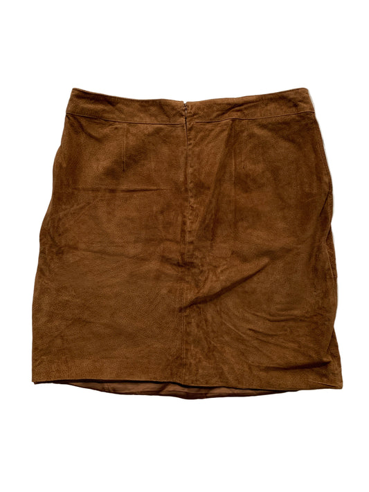 Brauner Wildlederrock M