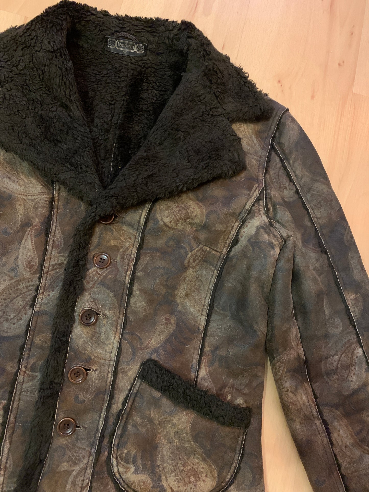 Vintage Fake Fell Jacke S