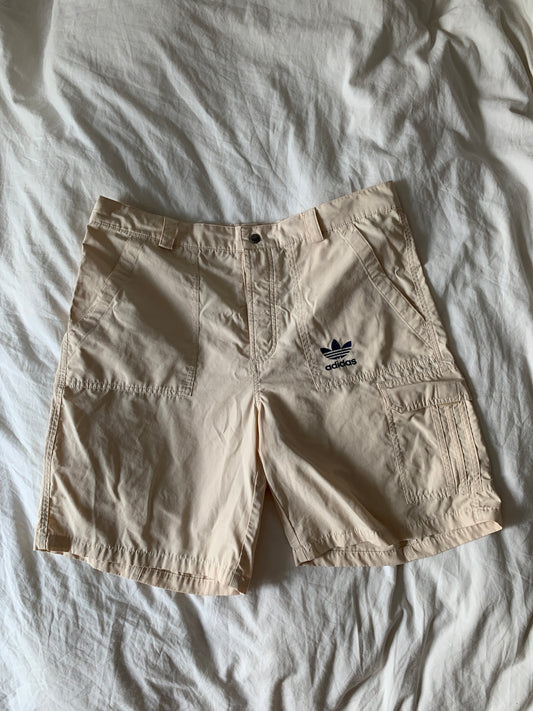 Vintage Beige Adidas Shorts M