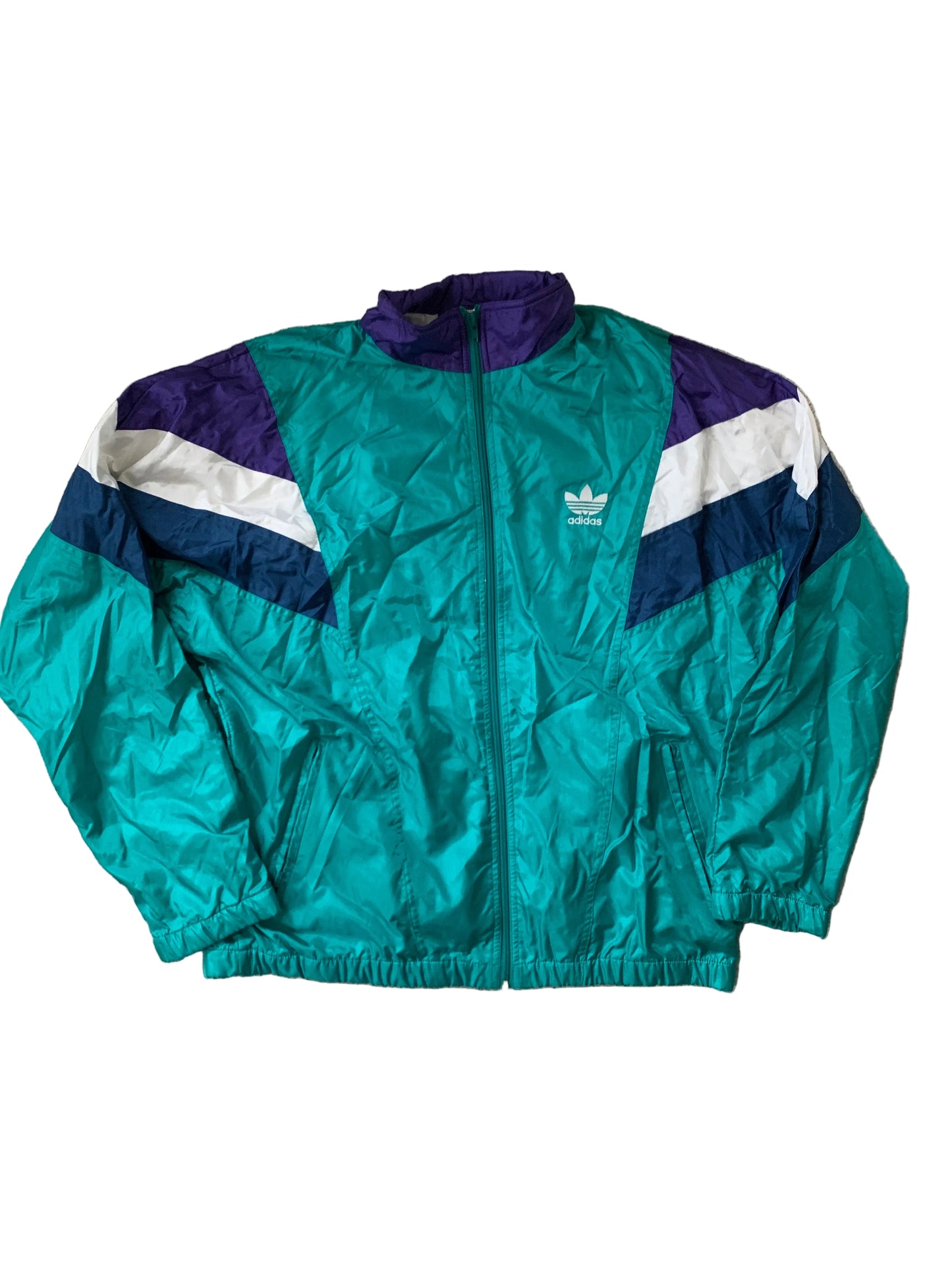 vintage Türkis Adidas Trainingsjacke L