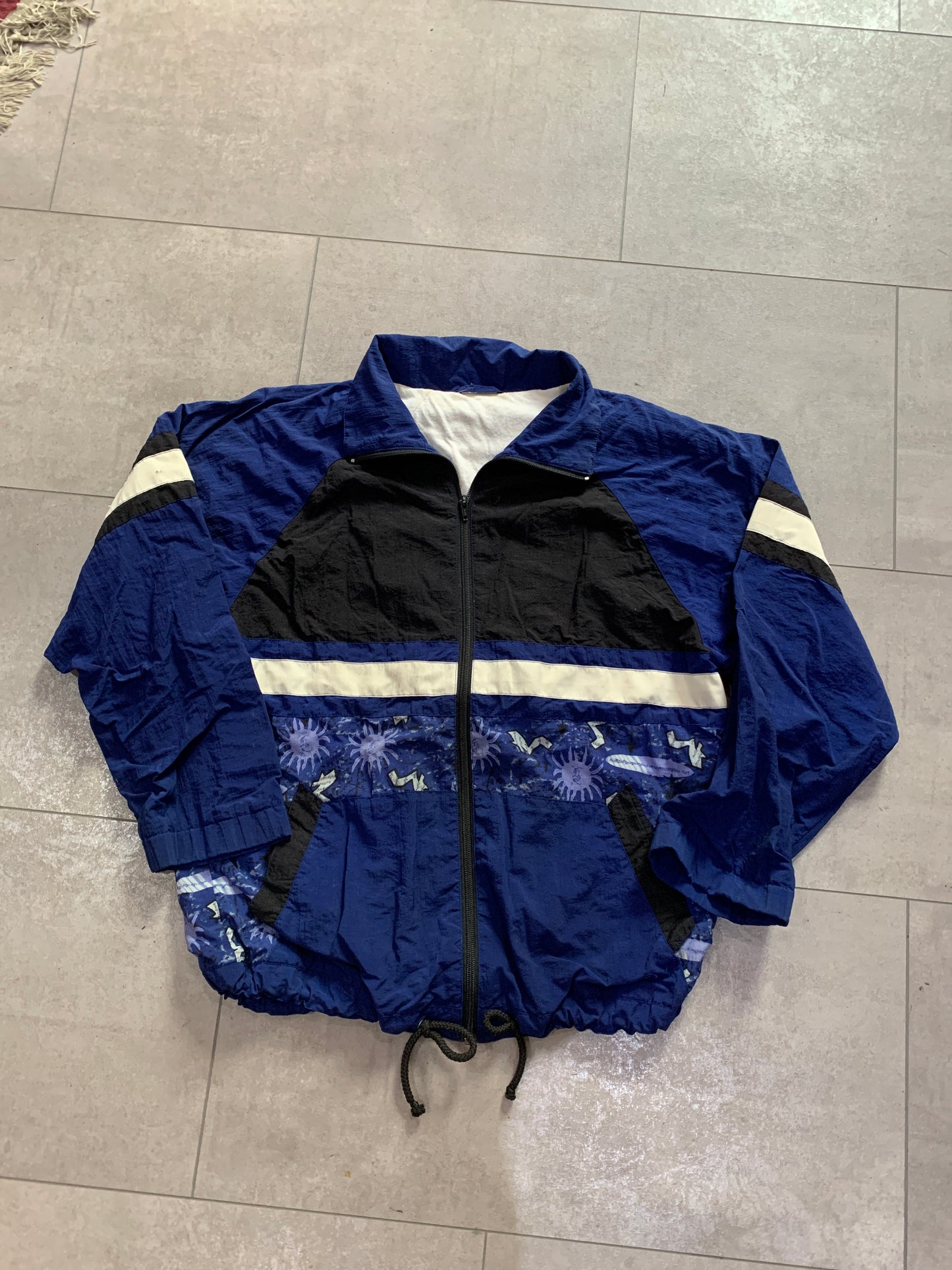 Vintage blaue Shell Jacke M