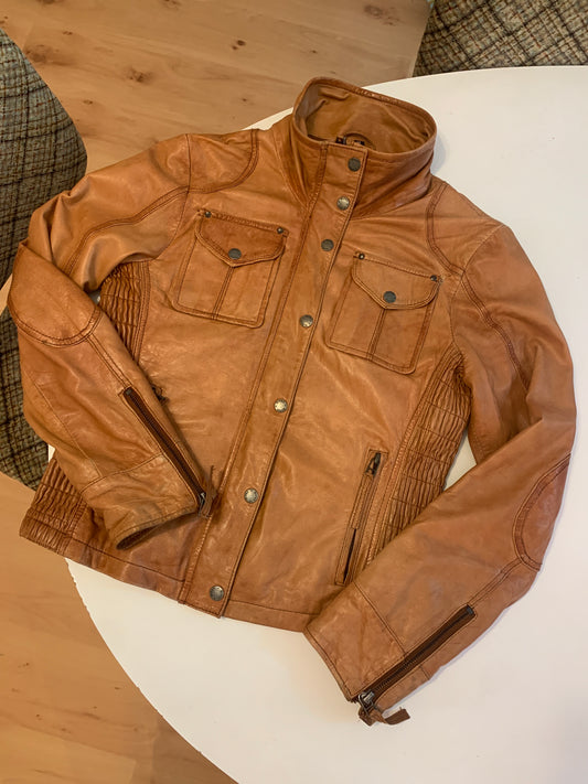 Gypsi braune Lederjacke M