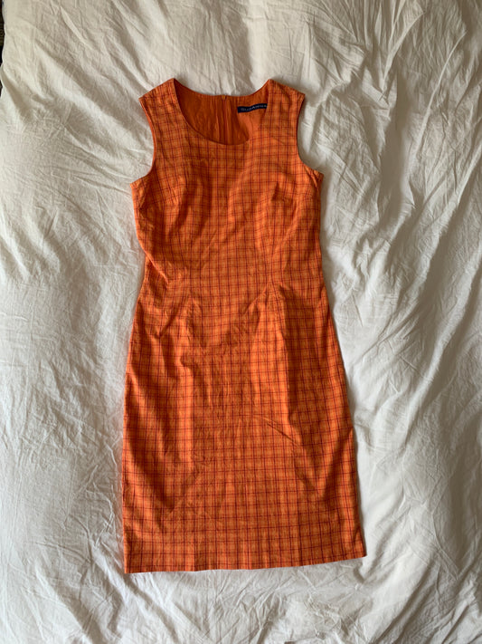 Vintage Orange Kleid S