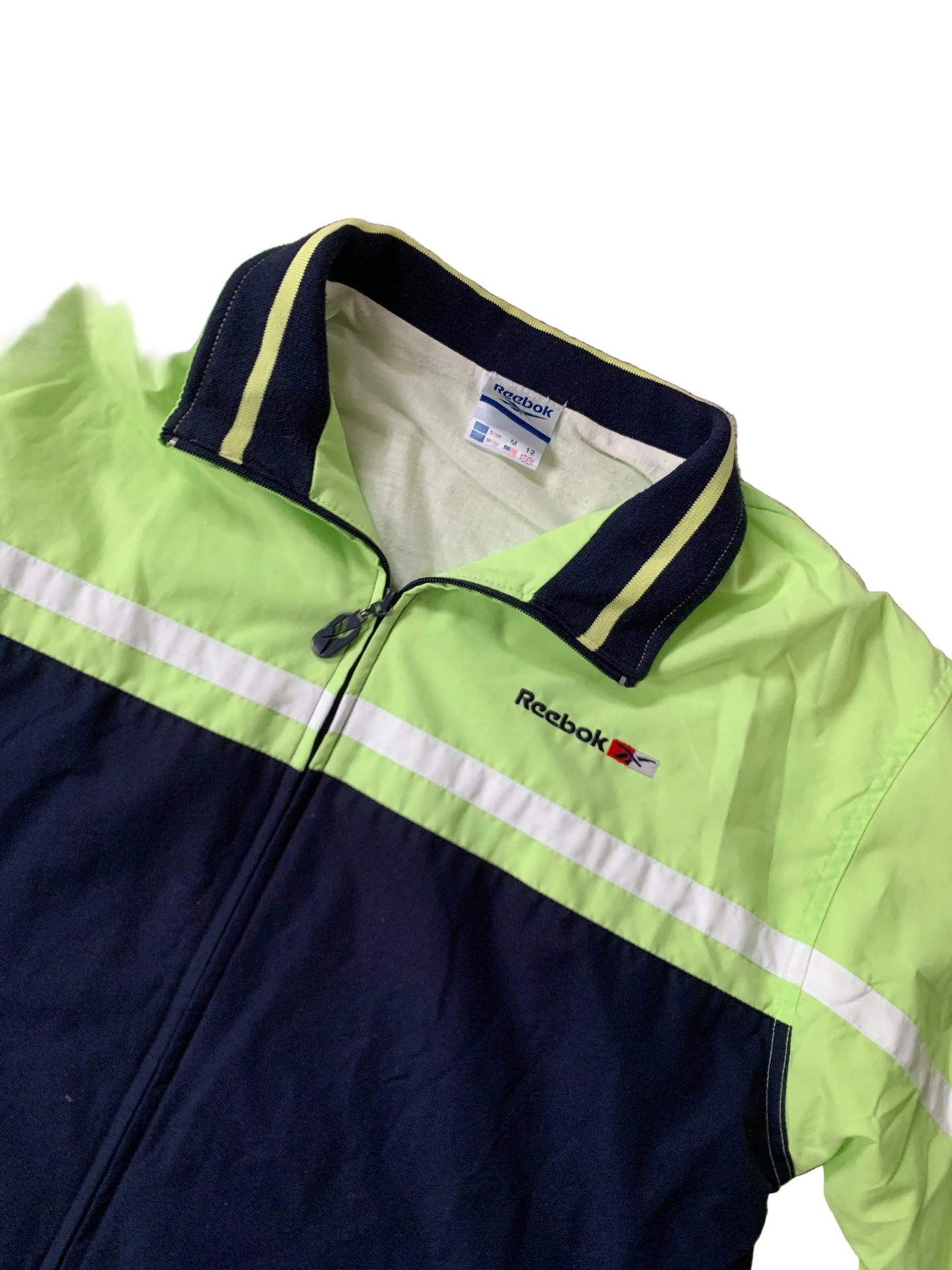 Reebok vintage grün navy Trainingsjacke M