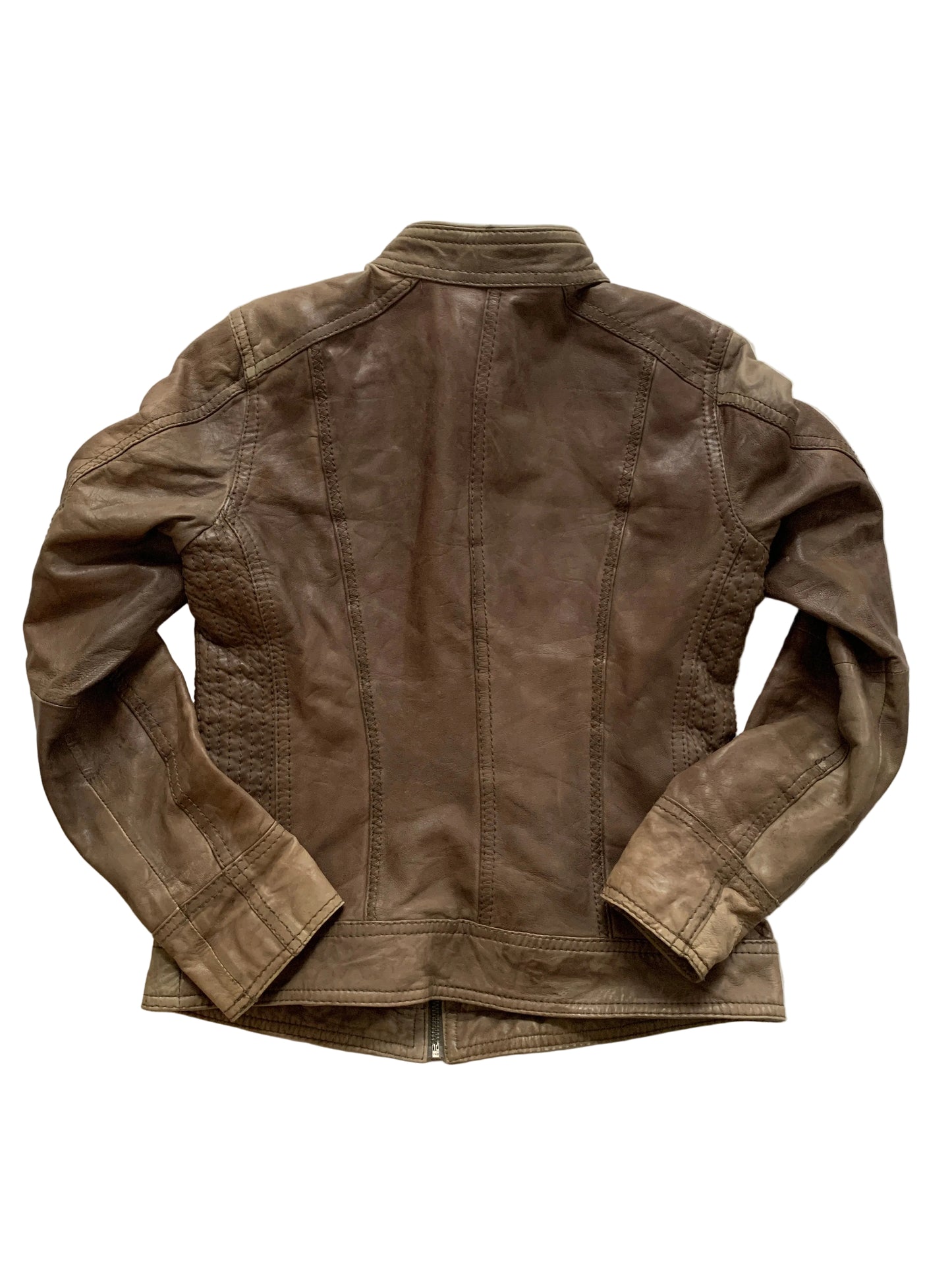 Braune Lederjacke XS/S