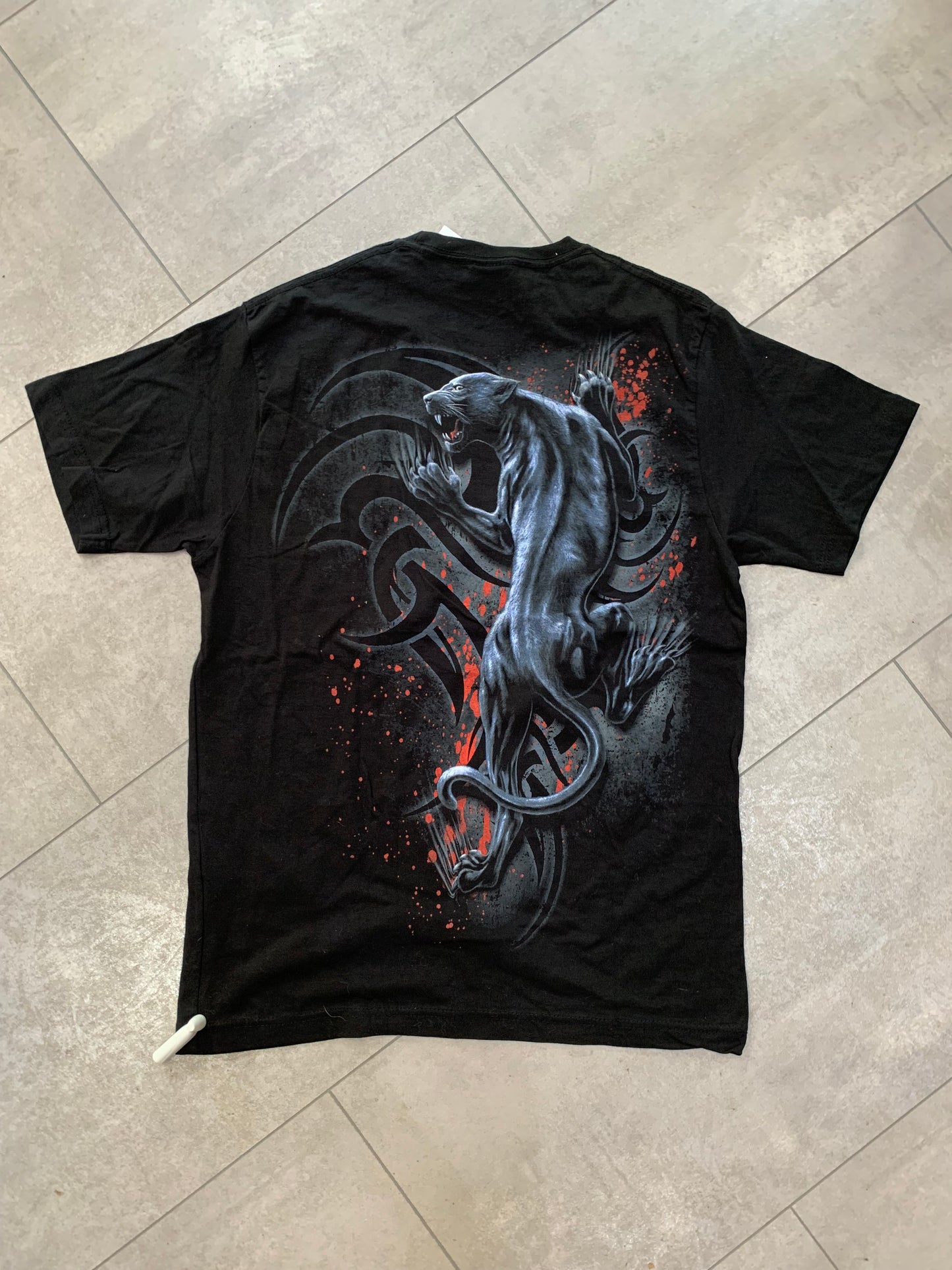 Spiral schwarzes Panther T-shirt M