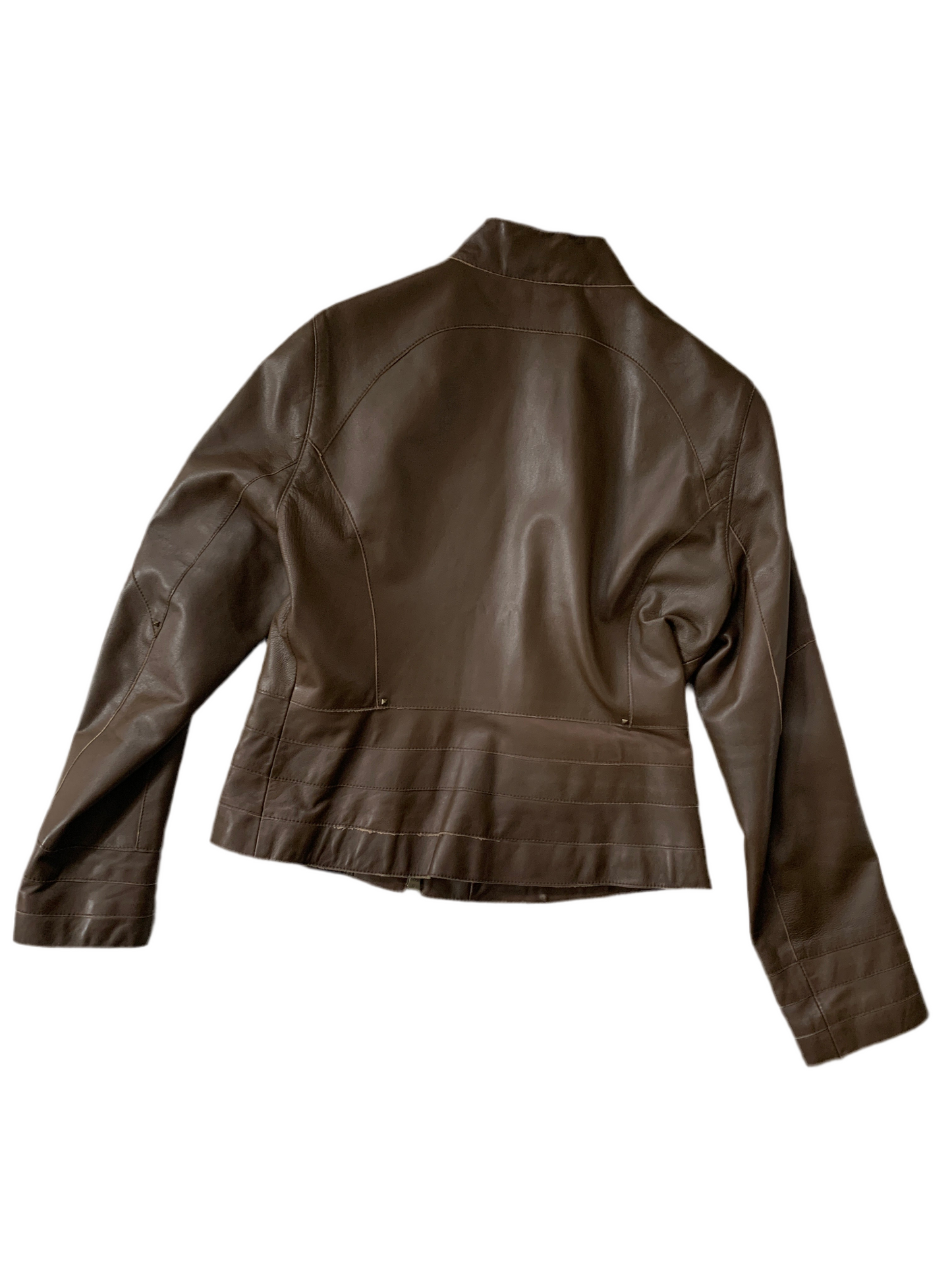 Lederjacke Braun mit Nieten S