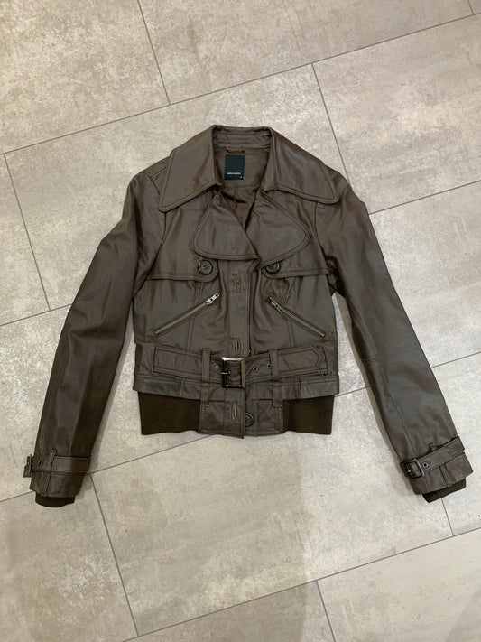 Vero Moda braune Lederjacke M