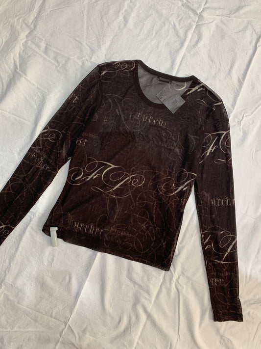 Durchsichtiges Netz Forever Longsleeve M
