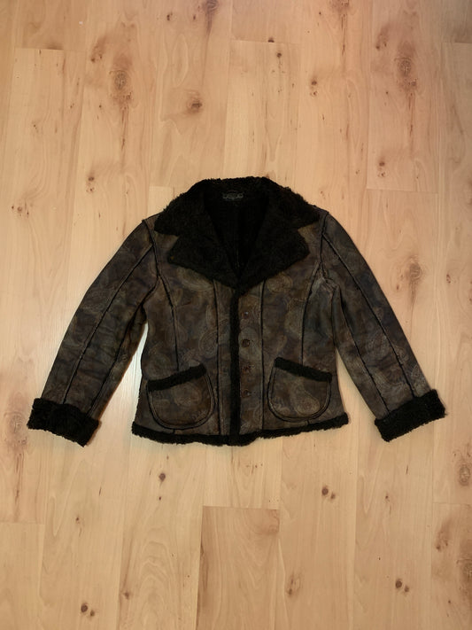 Vintage Fake Fell Jacke S
