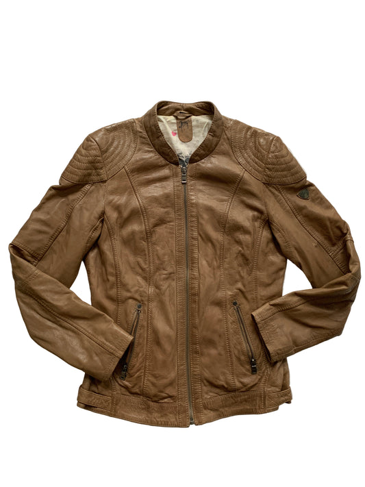 Braune Gipsy Lederjacke S