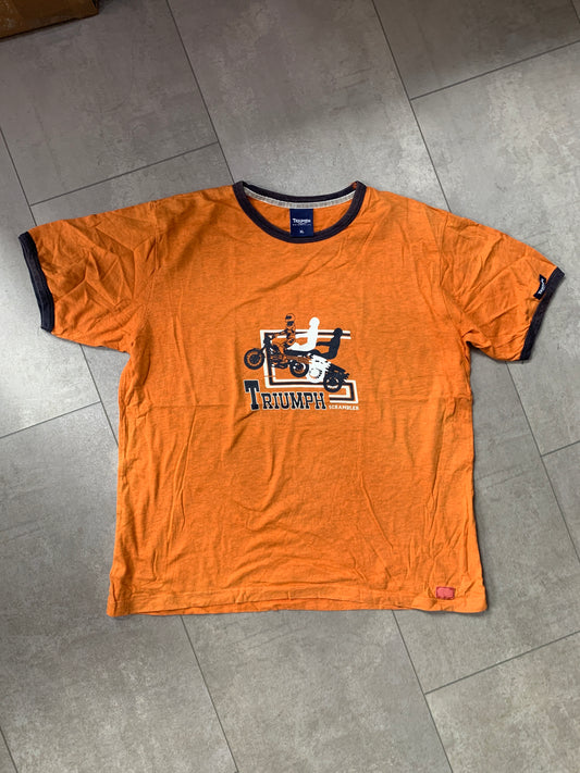 Motorrad orange T-Shirt Y2K XL
