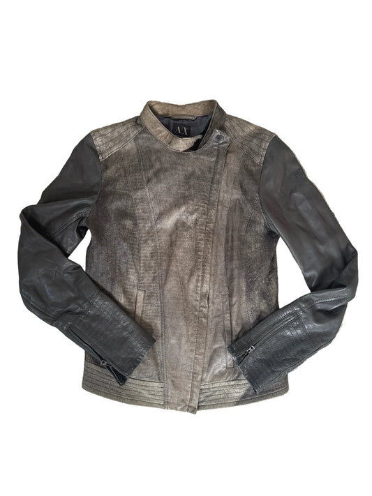 Lederjacke Armani grau M