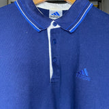 Vintage Blue Adidas Polo Shirt - L