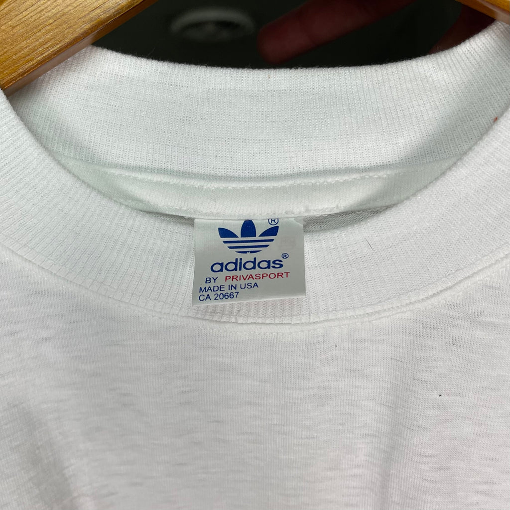 Vintage White Adidas World Cup T-Shirt SInglestitche Deadstock 1994 - L/XL