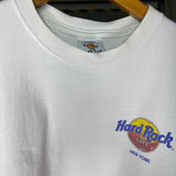 Vintage White Hard Rock Cafe New York T-Shirt 90s - L
