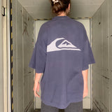 Vintage Navy Quiksilver Thick T-Shirt- XL