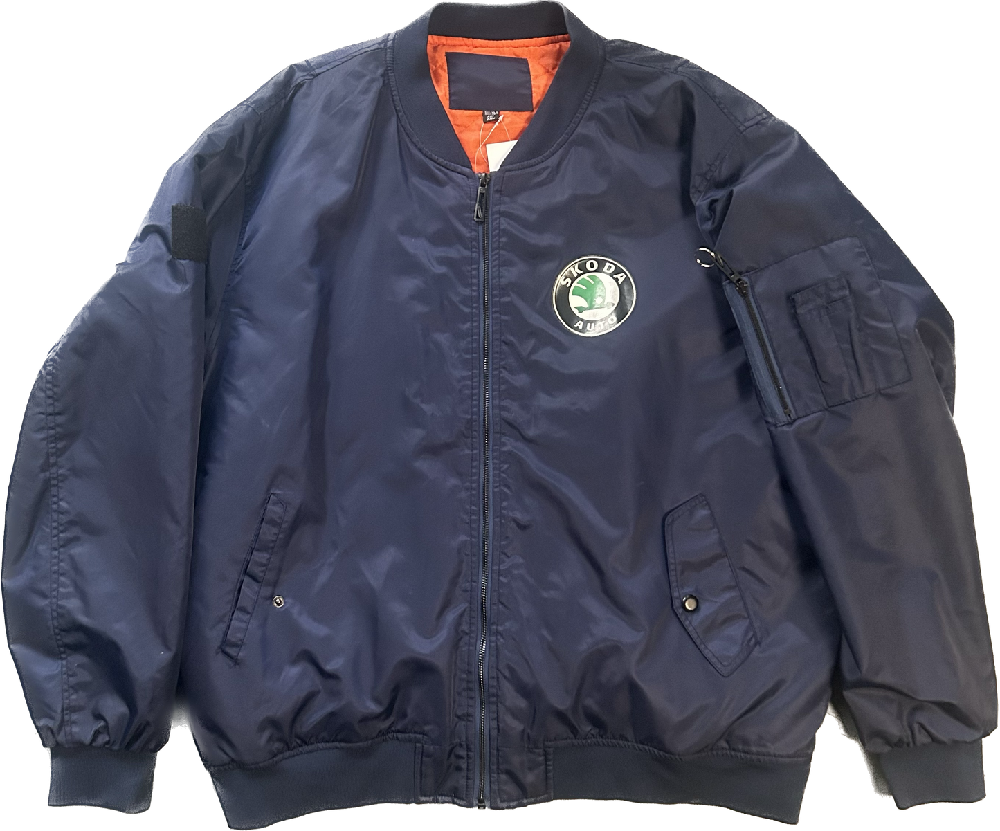 Vintage Navy Skoda Bomber Jacket- XL