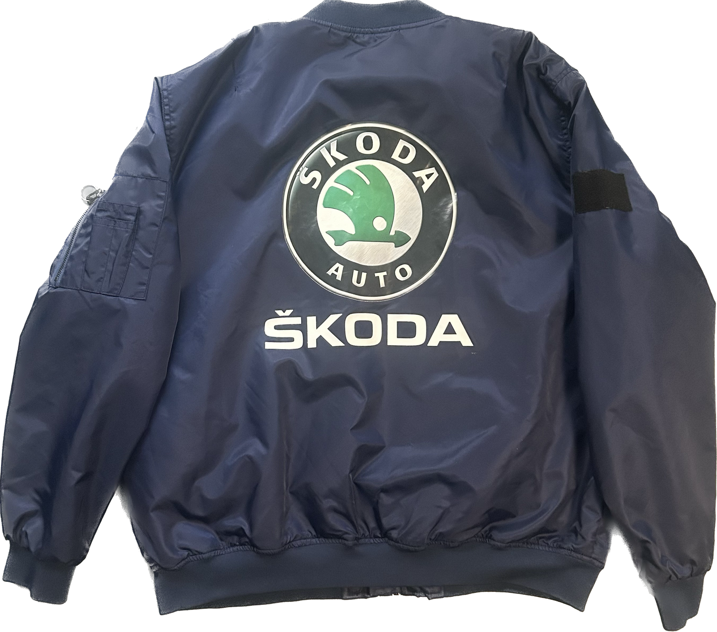 Vintage Navy Skoda Bomber Jacket- XL