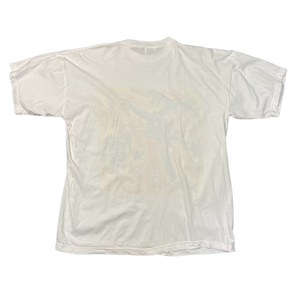 Vintage White Colourful T-Shirt 90s - XL/XXL