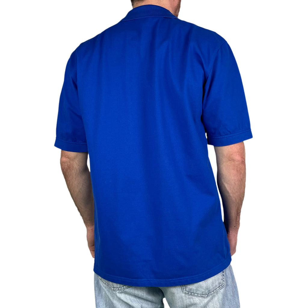 Vintage 90s Trigema Polo Shirt Blue - XL