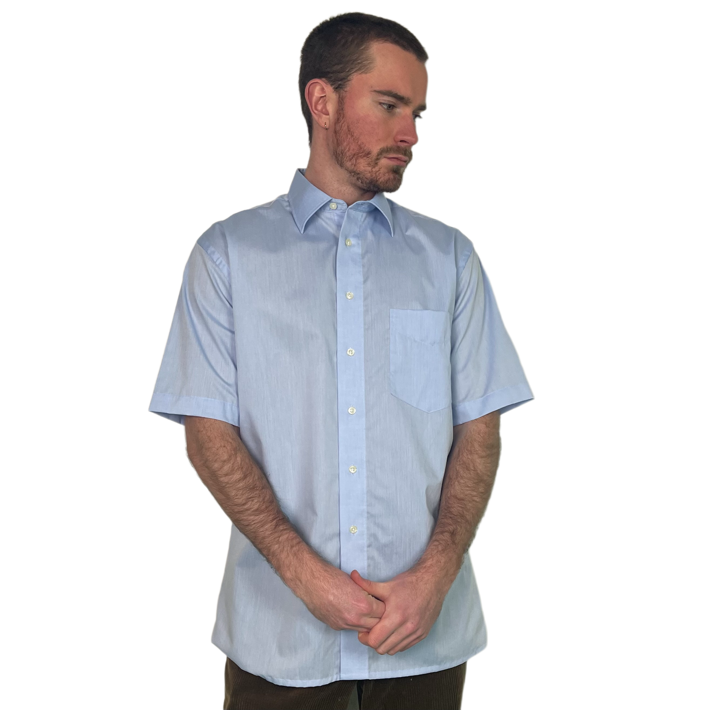 Vintage Light Blue Shortsleeve Shirt 00s - M/L
