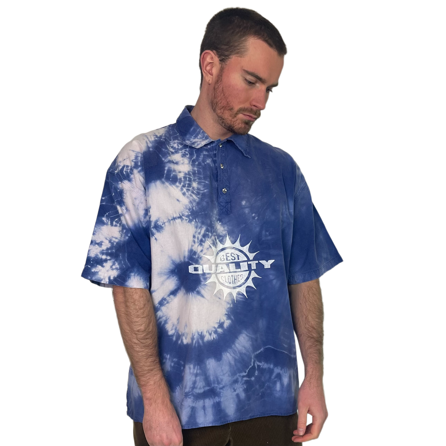 Vintage Blue Shortsleeve Shirt 90s - L/XL
