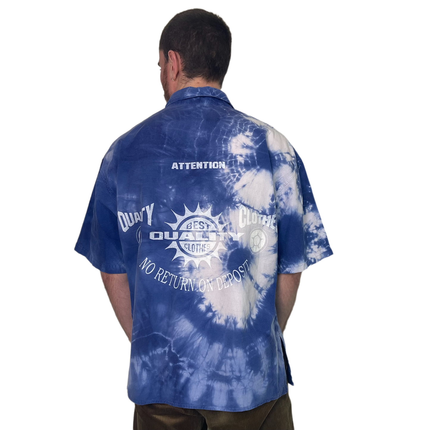 Vintage Blue Shortsleeve Shirt 90s - L/XL
