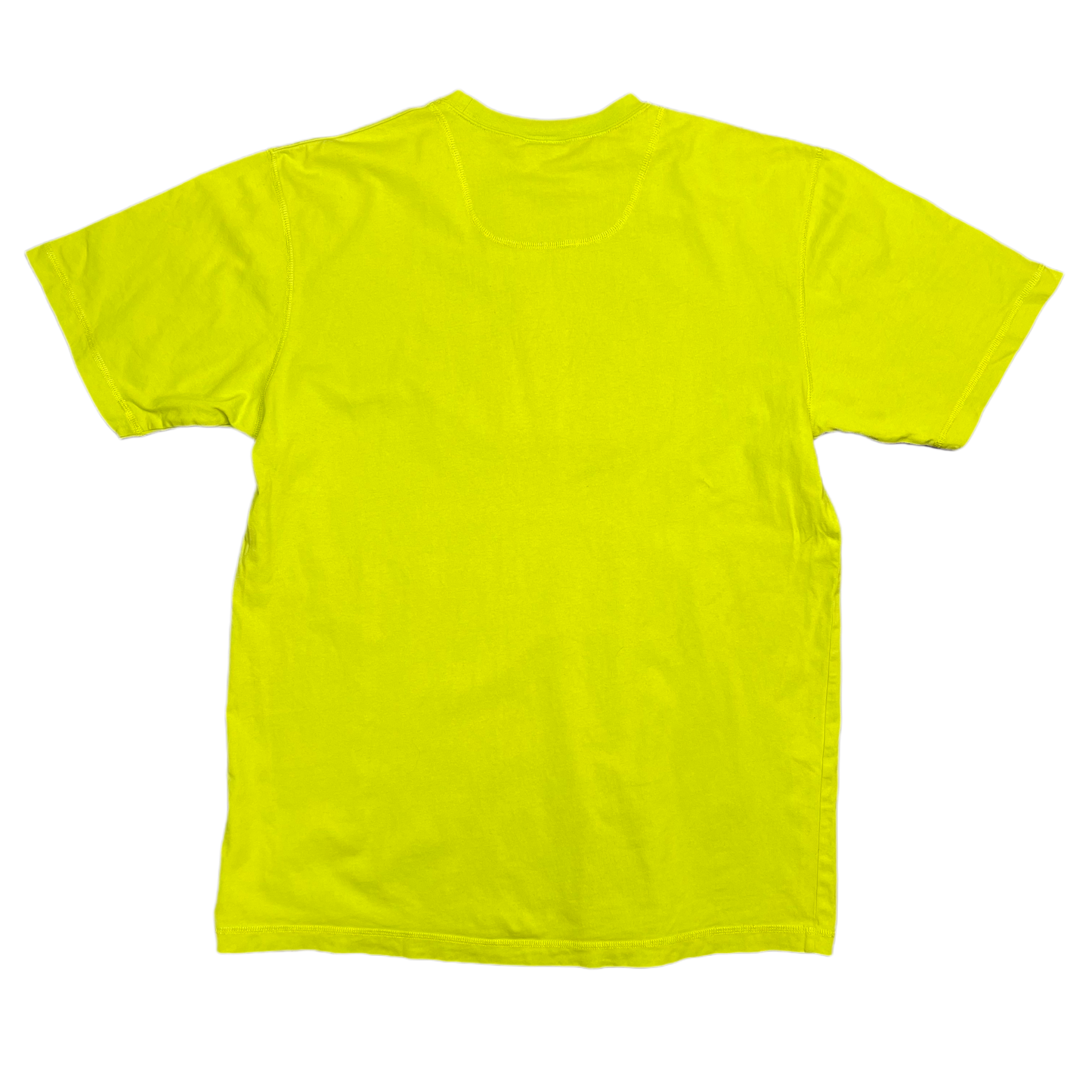Vintage Neon Green Adidas Embroidered Spellout T-Shirt 2000s - XL
