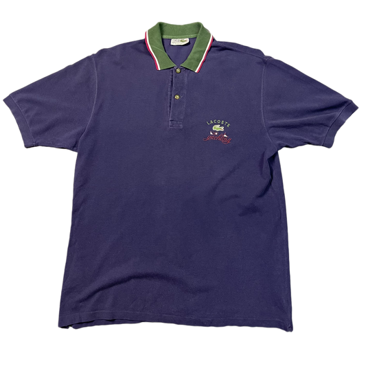 Vintage Navy Lacoste Yachting Polo-Shirt 90s - XL