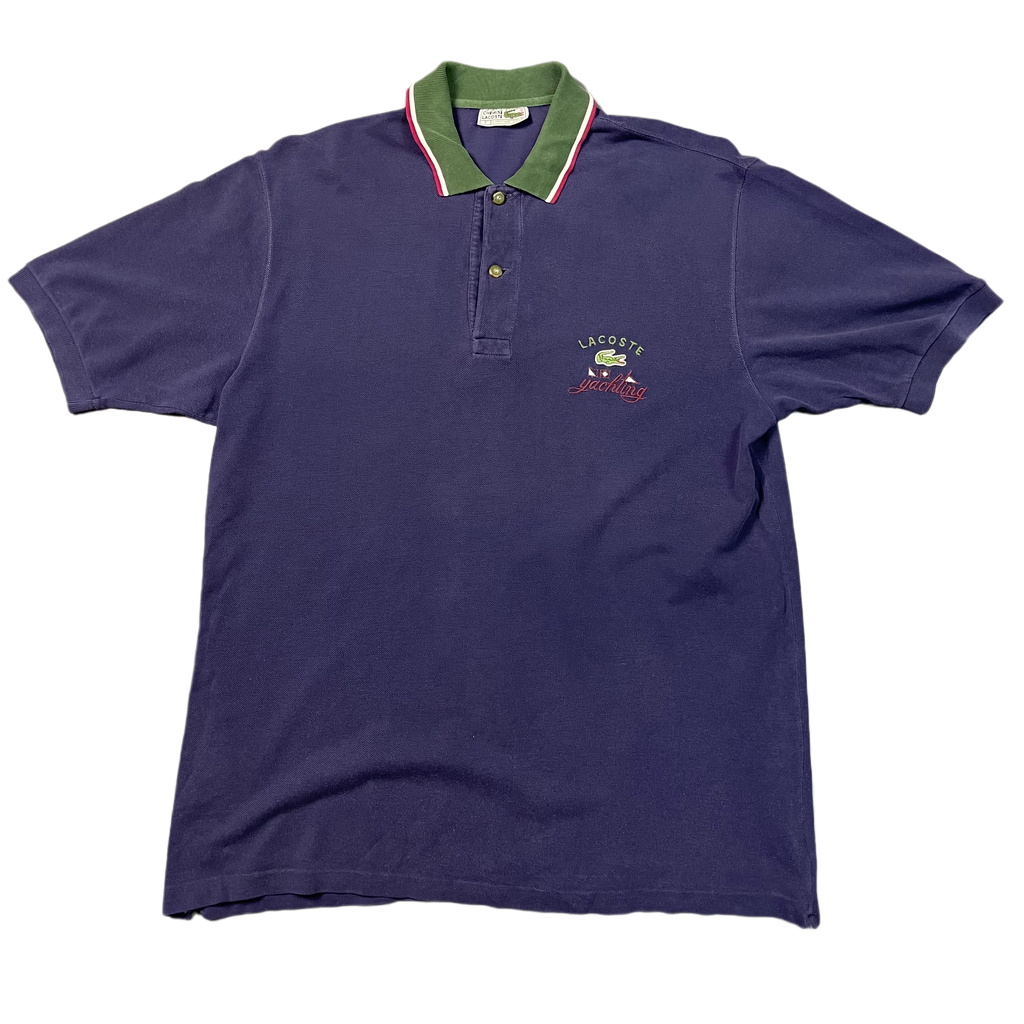 Vintage Navy Lacoste Yachting Polo-Shirt 90s - XL